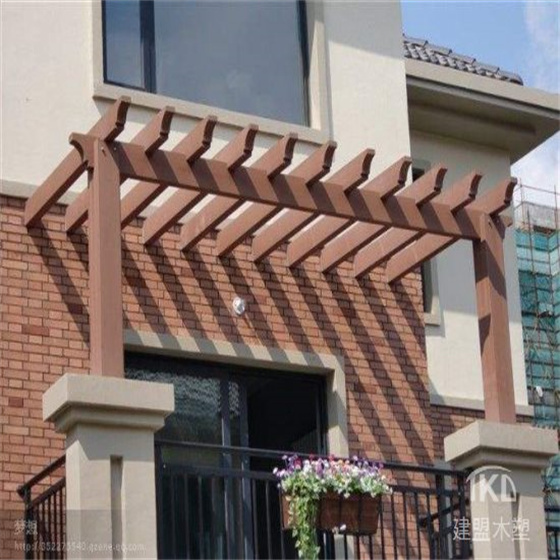 陽臺(tái)塑木花架